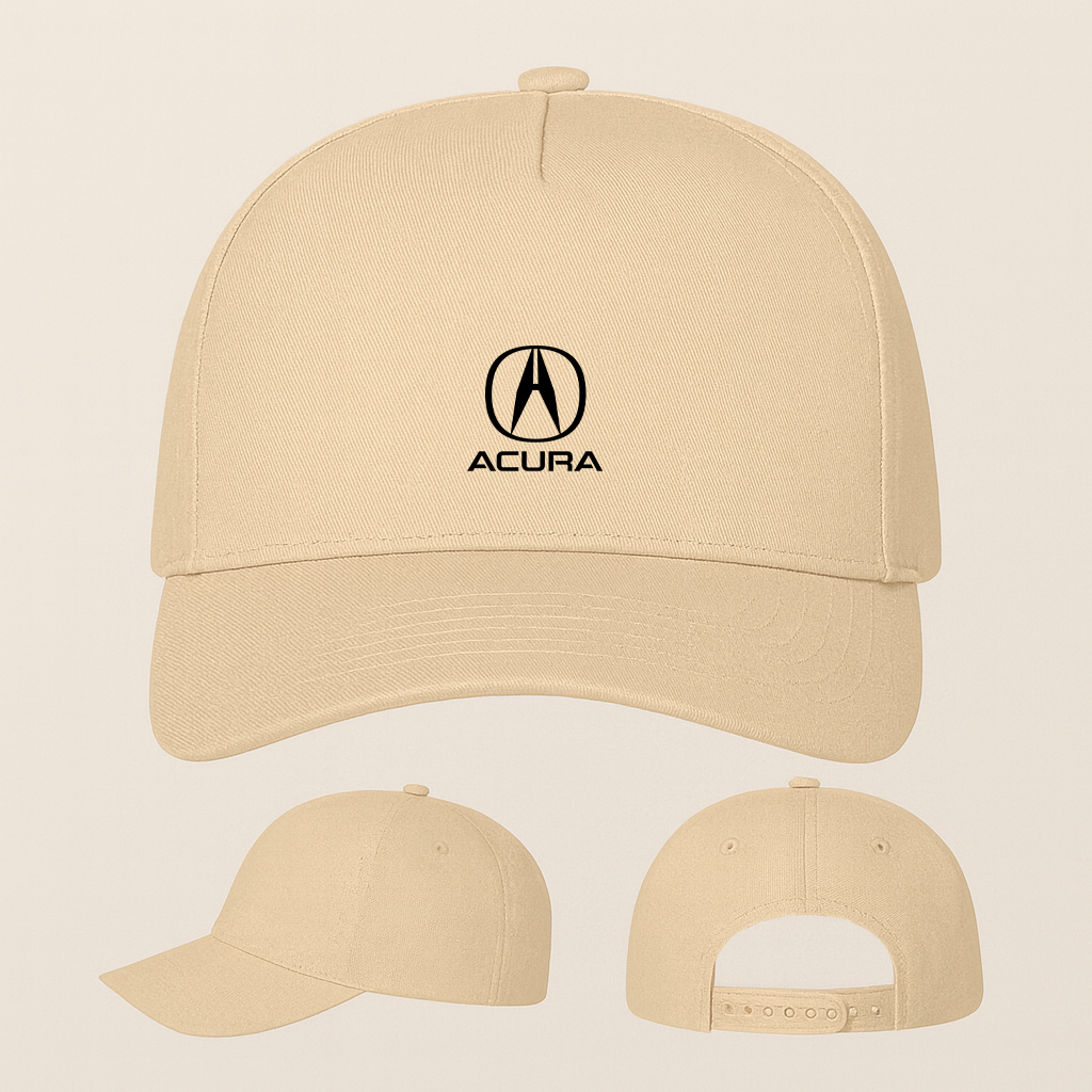 Acura Car Five Panel Twill Snapback Cap